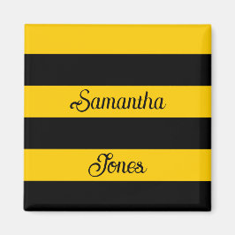 Aimant Funny Classic Bumble Bee Stripes Motif rayé