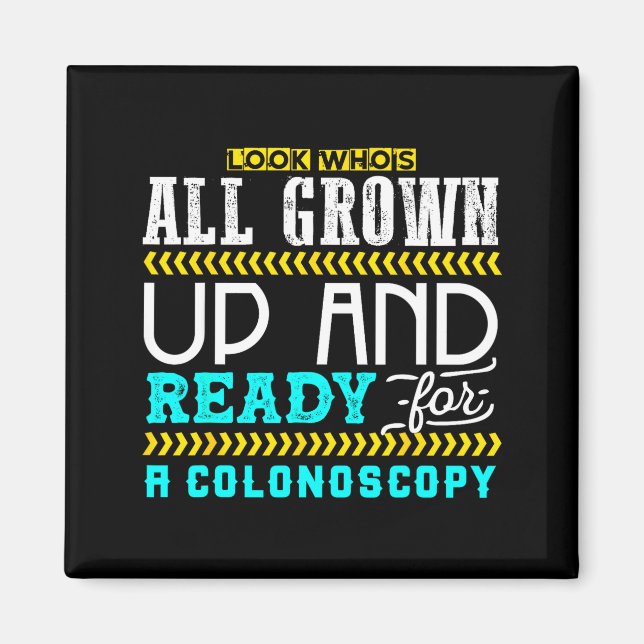 Aimant Funny Colonoscopy Joke Medical Humor Checkup  (Devant)