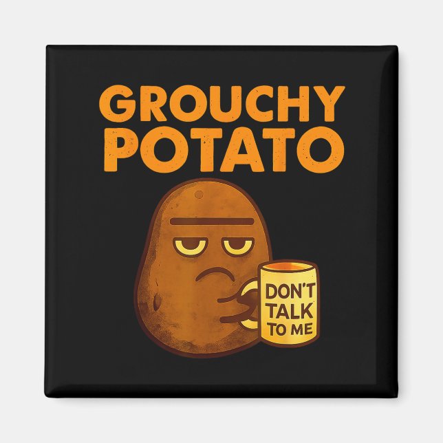Aimant Funny Couple Sweet Tato &amp; Grouchy Tato  (Devant)