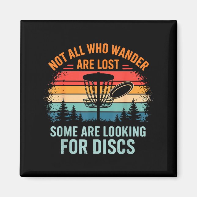 Aimant Funny Disc Golf Art For Men Women Disc Golfer Play (Devant)