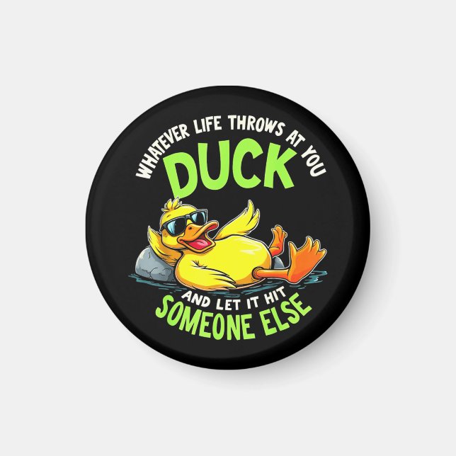 Aimant Funny Duck Graphic Tees Men Women Teens Funny Quot (Devant)