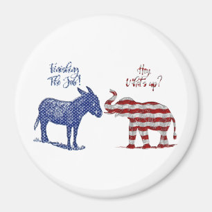Aimant Funny Elections Theme Pro Democrats Biden 2024