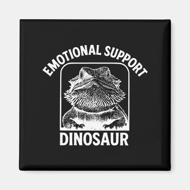 Aimant Funny Emotional Suprt Dinosaur  (Devant)