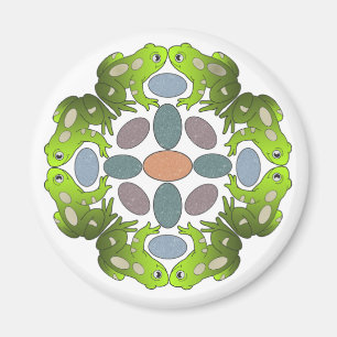 Aimant Funny Frog Mandala
