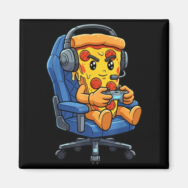 Aimant Funny Gamer Zza Gaming Video Game Enthusiast Boys  (Devant)