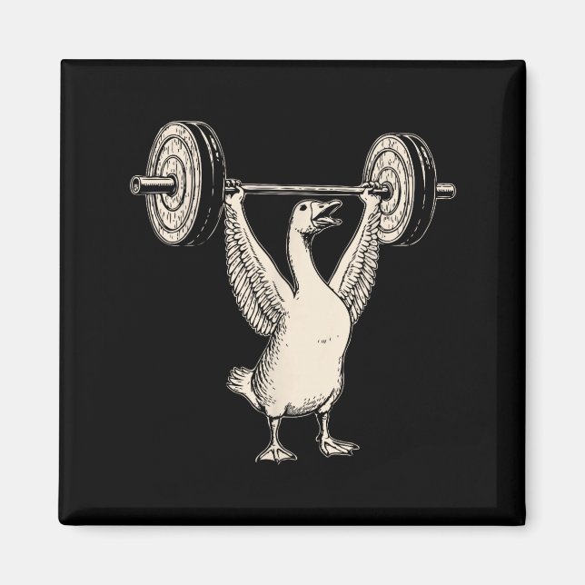 Aimant Funny Goose Muscle Mommy Gym Pump Cover Weights Fi (Devant)