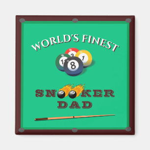 Aimant Funny Green Pool Table Snooker Papa Fête des pères