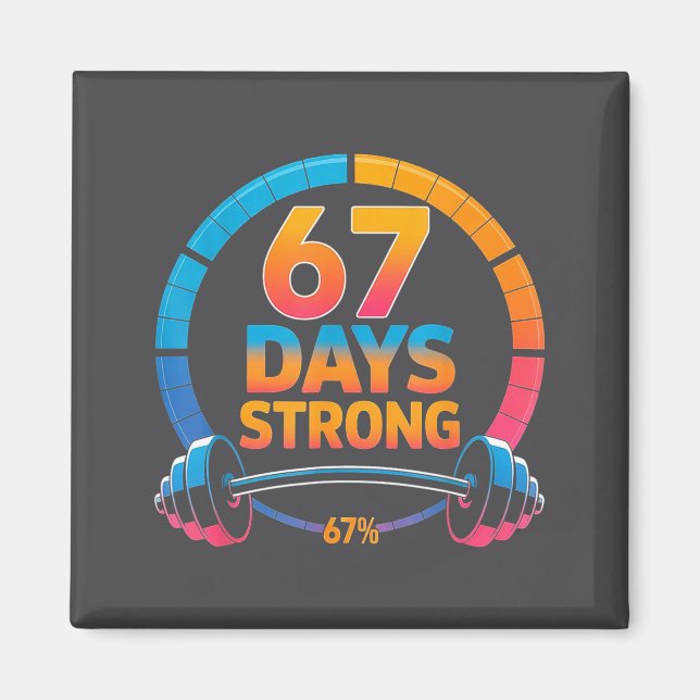 Aimant Funny Gym Meme 67  (Devant)