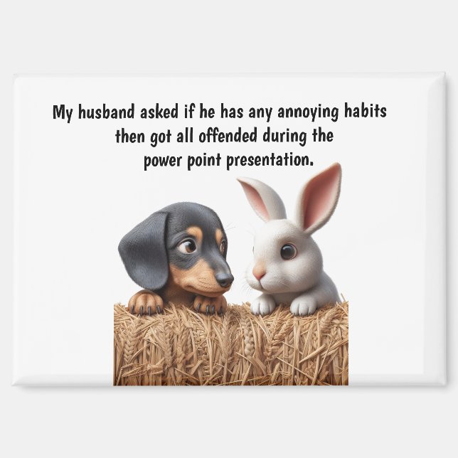 Aimant Funny Husband Humor (Recto)