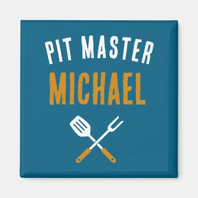 Aimant Funny Id Smoke That Name Bbq Grilling Dad  (Devant)