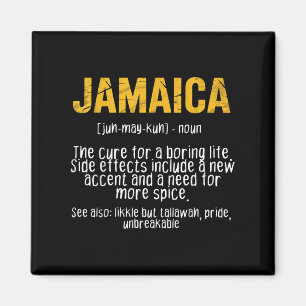 Aimant Funny Jamaïque Définition Dit Jamaïcain Patois Hu