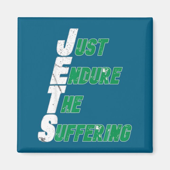 Aimant Funny Jets Just Endure The Suffering Football  (Devant)