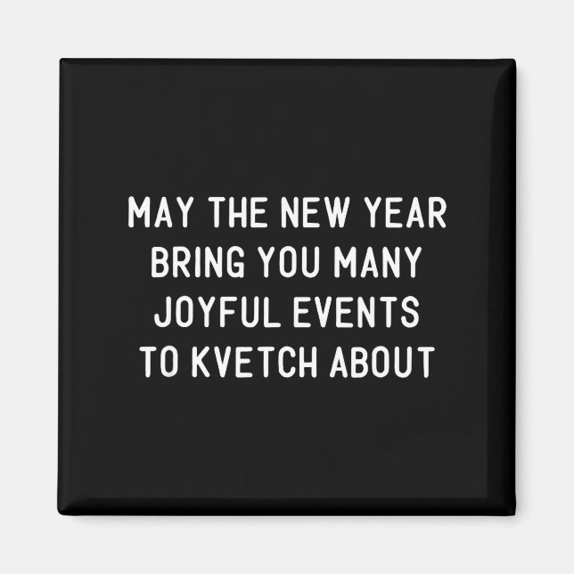 Aimant Funny Jewish New Year Rosh Hashh Yiddish Quote Say (Devant)