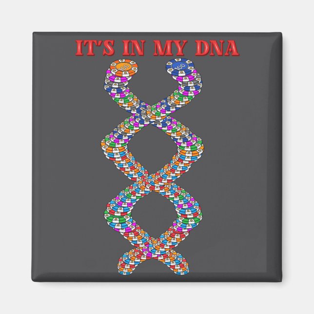 Aimant Funny Ker Player Texas Holdem Casino Ker  (Devant)