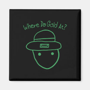 Aimant Funny Leprechaun Amateur Sketch meme Irish St Part