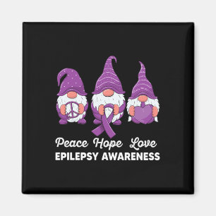 Aimant Funny mignonne Gnomes Peace Hope Love Epilepsie Aw