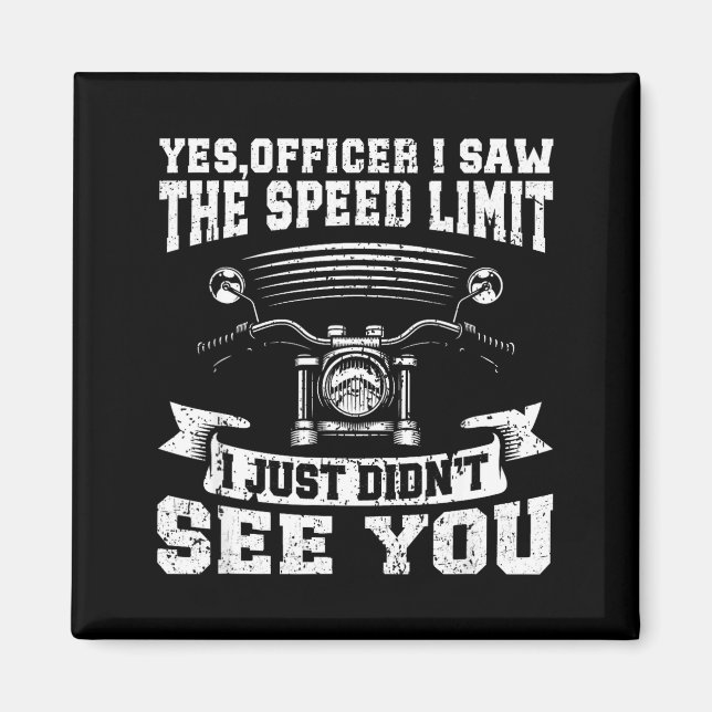 Aimant Funny Motorcycle Lover Graphic Women Men Motorbike (Devant)