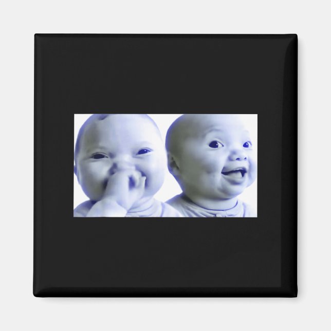 Aimant Funny Niche Baby Gen Z Meme Ai Viral Giggling Ai L (Devant)