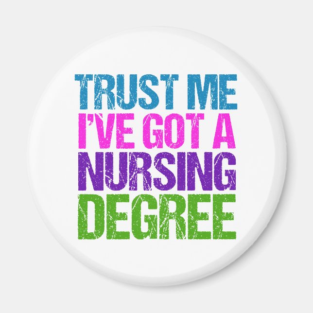 Aimant Funny Nursing School Graduate Nurse Graduate (Devant)