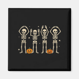Aimant Funny O-h-i-o State Skeleton Ohio Halloween Vintag