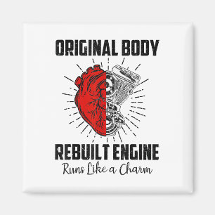 Aimant Funny Open Heart Chirurgie Récupération Survivant 