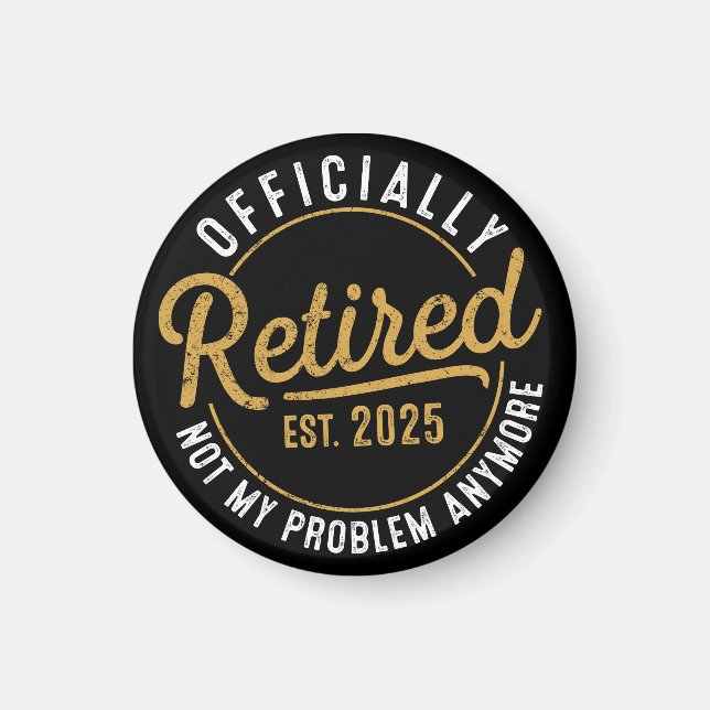 Aimant Funny Retirement , Retirement Gifts for Women Man (Devant)