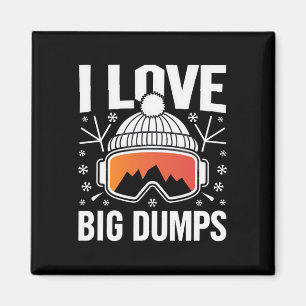 Aimant Funny Snowboard Ski