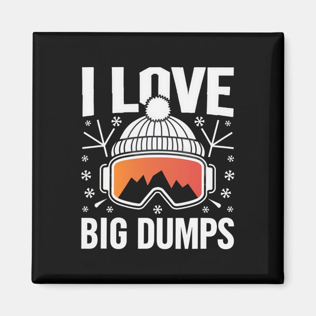 Aimant Funny Snowboard Ski (Devant)