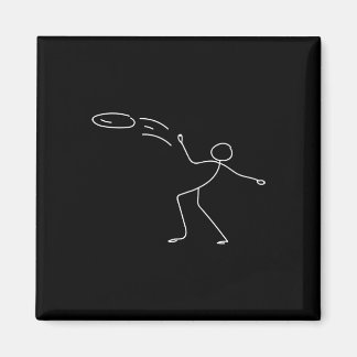 Aimant Funny Stickman Disc Golf Player Sports Lover Vinta