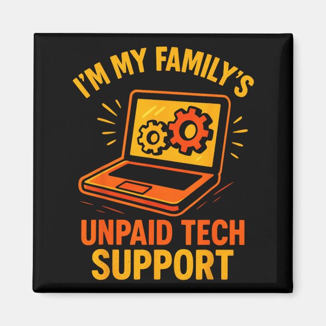 Aimant Funny Tech Guy Suprt Computer Geek Nerd Engineer G (Devant)