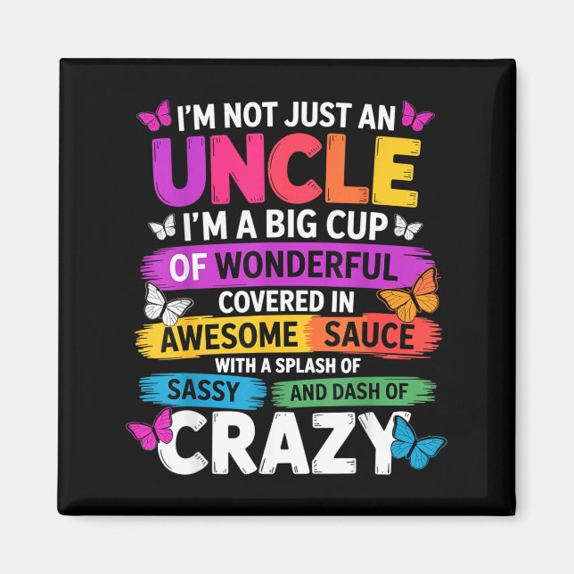 Aimant Funny Uncle Quote Sy Cool Uncle Men  (Devant)