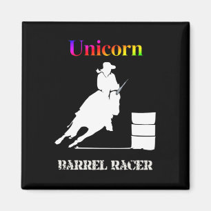 Aimant Funny Unicorn Barrel Racer