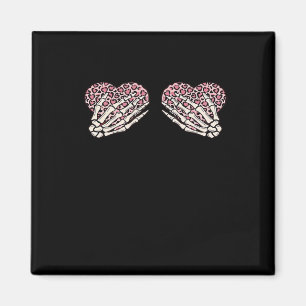 Aimant Funny Valentines Jour Squelette Mains Coeurs Fille