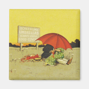 Aimant Funny vintage couple artwork