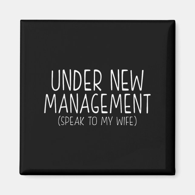 Aimant Funny Wedding Saying New Husband Humor Quote, Newl (Devant)
