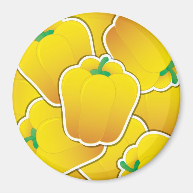 Aimant Funy yellow pepper (Devant)
