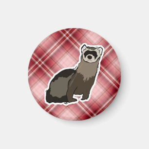 Aimant Furet rouge de plaid