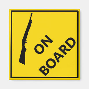 Aimant Fusil de chasse à bord
