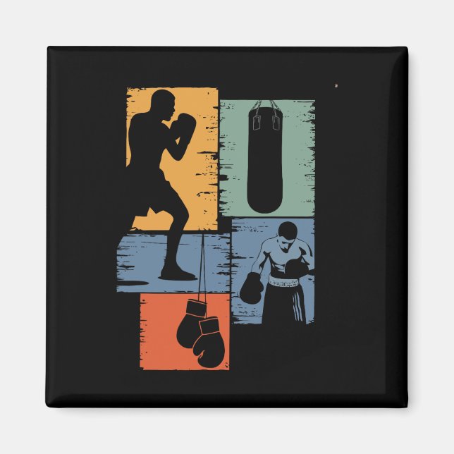 Aimant Futur Champion Boxer Enfants Garçons Design graphi (Devant)