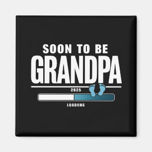 Aimant Futur Grand-Père Homme Prévu 2025 Nouveau Grand-Pè