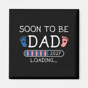 Aimant Futur Papa 2027 Annonce de Grossesse en Attente
