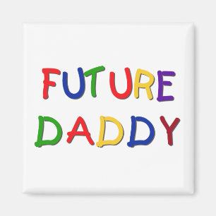 Aimant Futur papa Couleurs primaires Tshirts et cadeaux