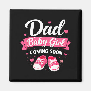 Aimant Futur papa d'une petite fille, papa pour la premiè