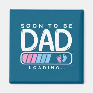 Aimant Futur papa mignon drôle annonce grossesse