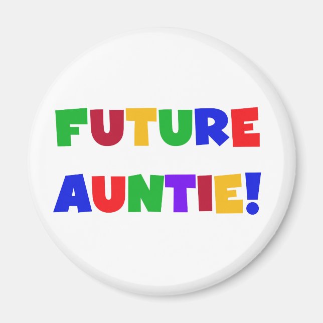 Aimant Futurs T-shirts et cadeaux de couleurs primaires (Devant)