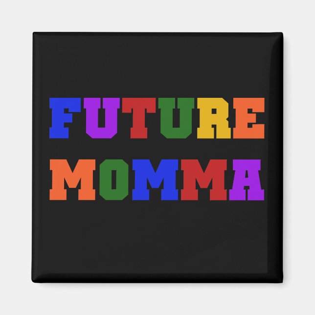 Aimant Futurs tee-shirts et cadeaux Momma (Devant)