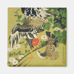 Aimant Fuyo Soukeizu Peinture d'Ito Jakuchu