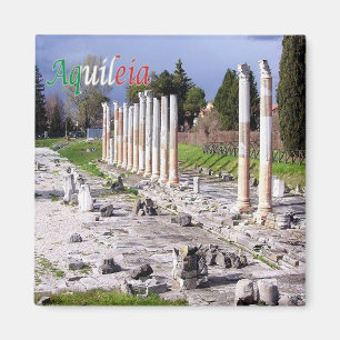 Aimant FVG001 AQUILEIA, Ruines romaines, Italie, Frigo