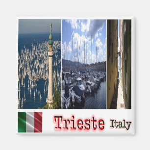 Aimant FVG018, TRIESTE, Mosaïque, Italie, Frigo