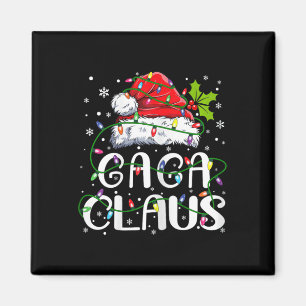 Aimant Gaga Claus Noël Santa Chapeau Matching Famille Xma